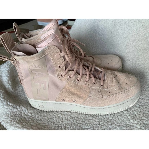 Nike Shoes - Women SF Air Force 1 Mid 'Particle Beige' size 8